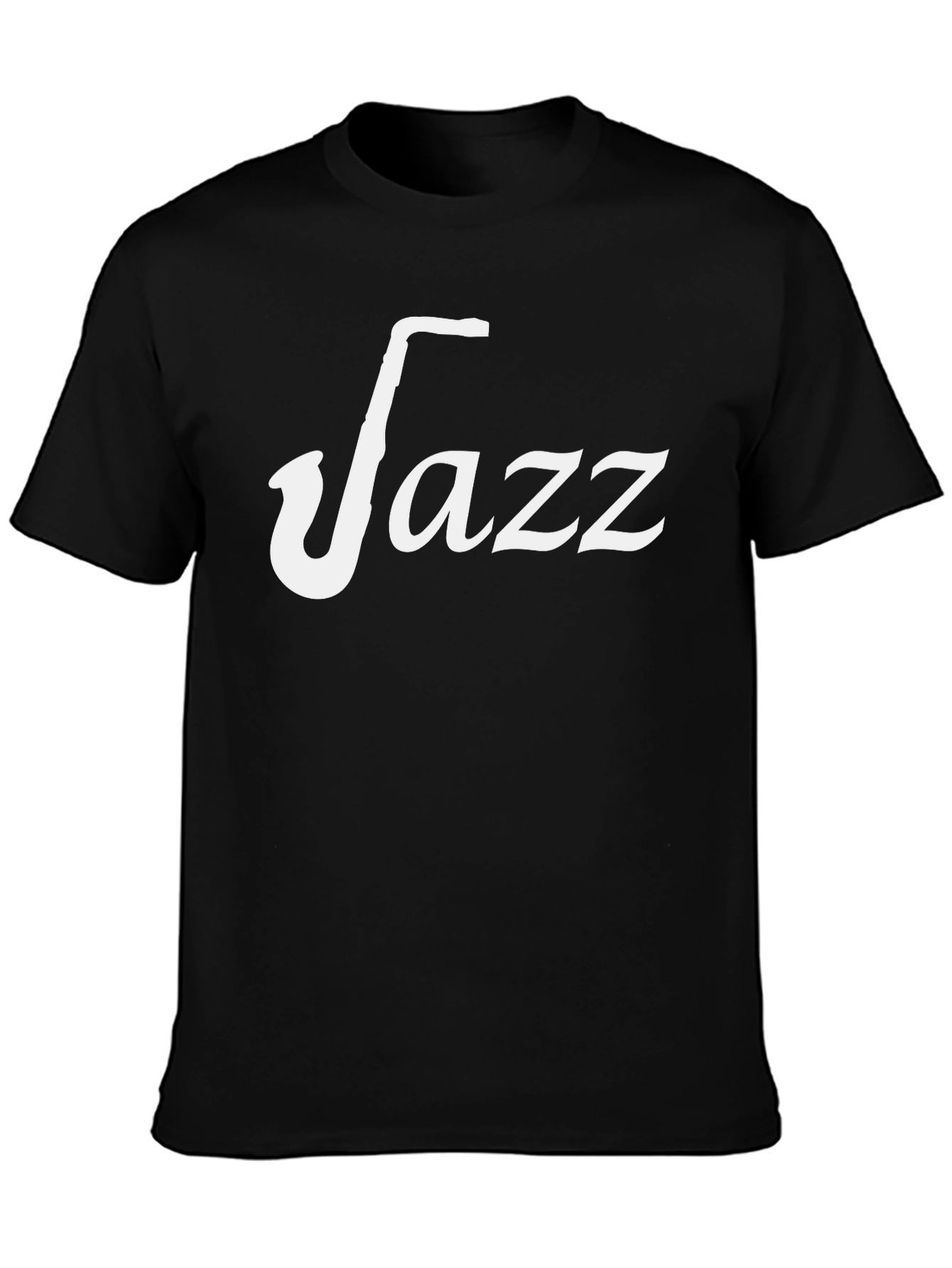 Jazz Saxophone Black T-Shirt for Music Lovers
