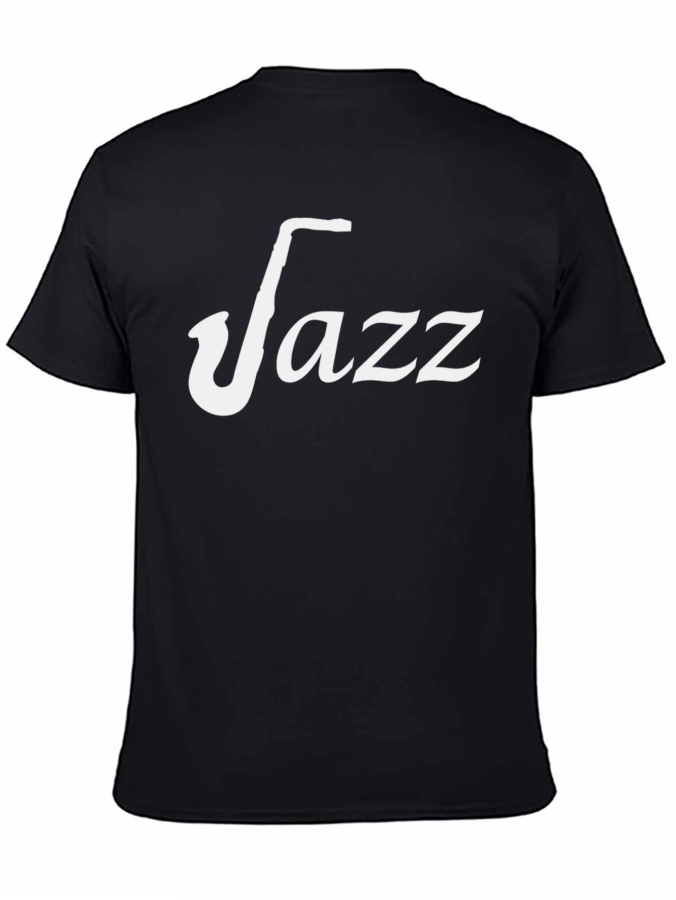 Jazz Saxophone Black T-Shirt for Music Lovers