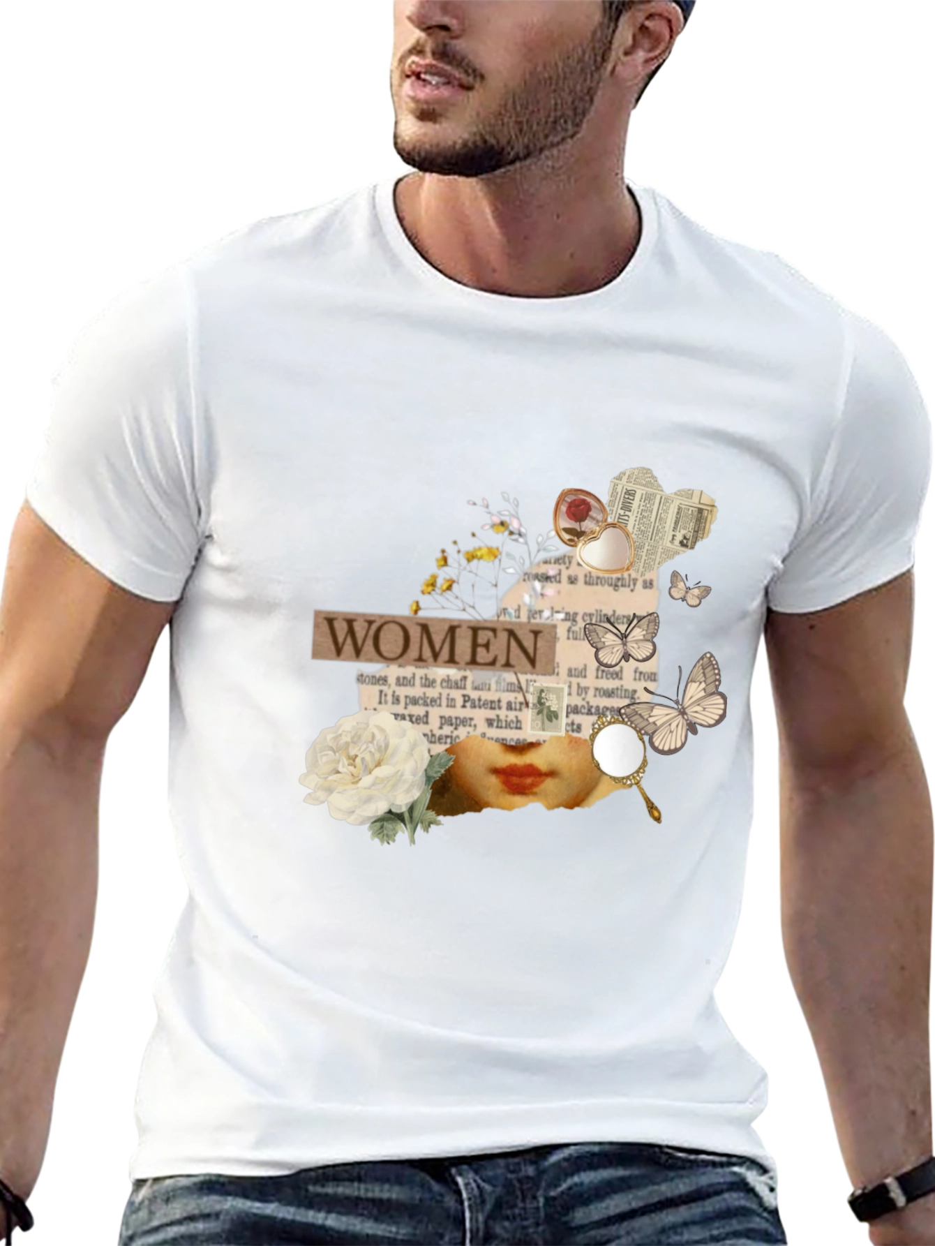 Women Collage Graphic Tee