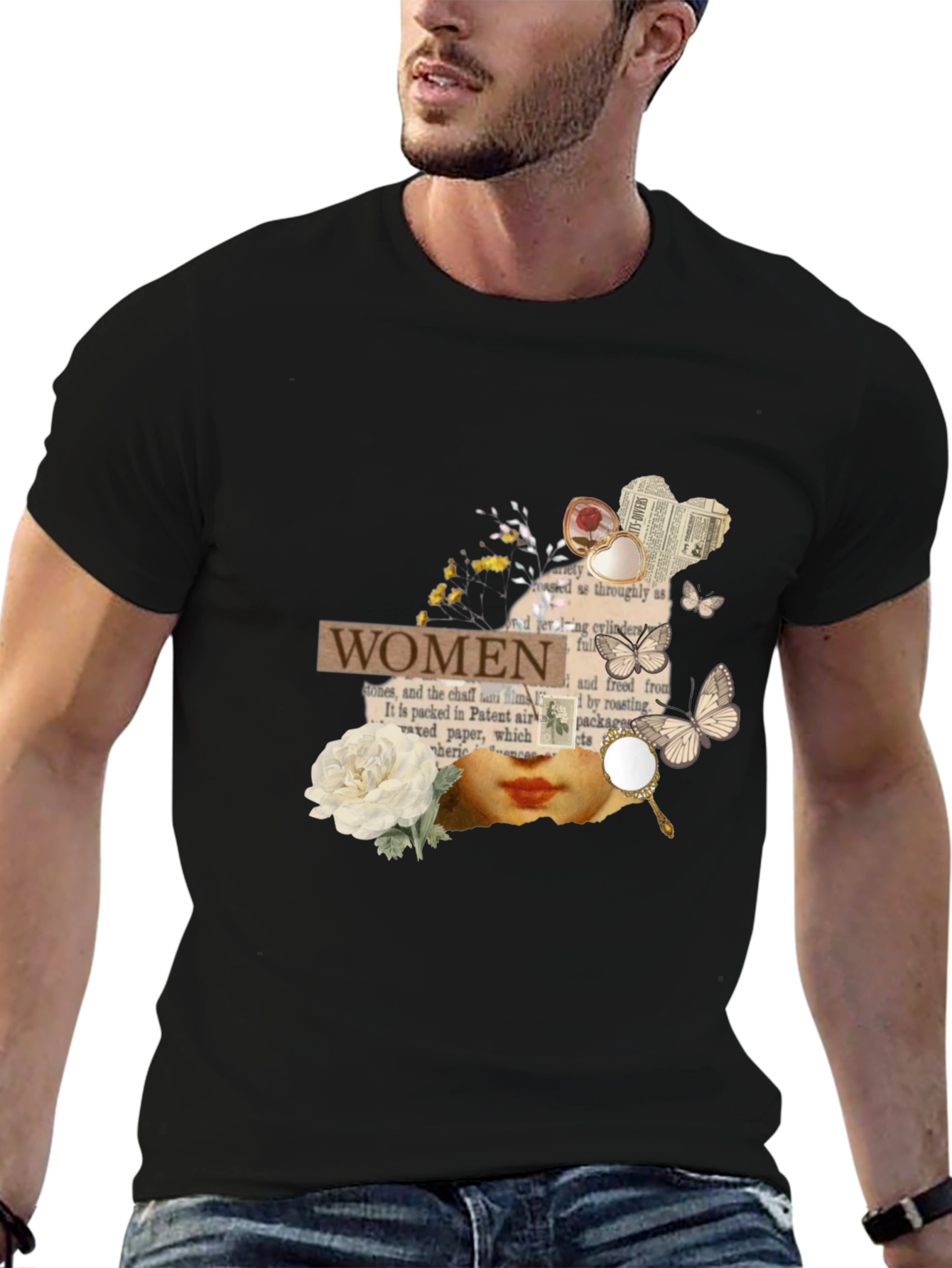 Women Collage Graphic Tee