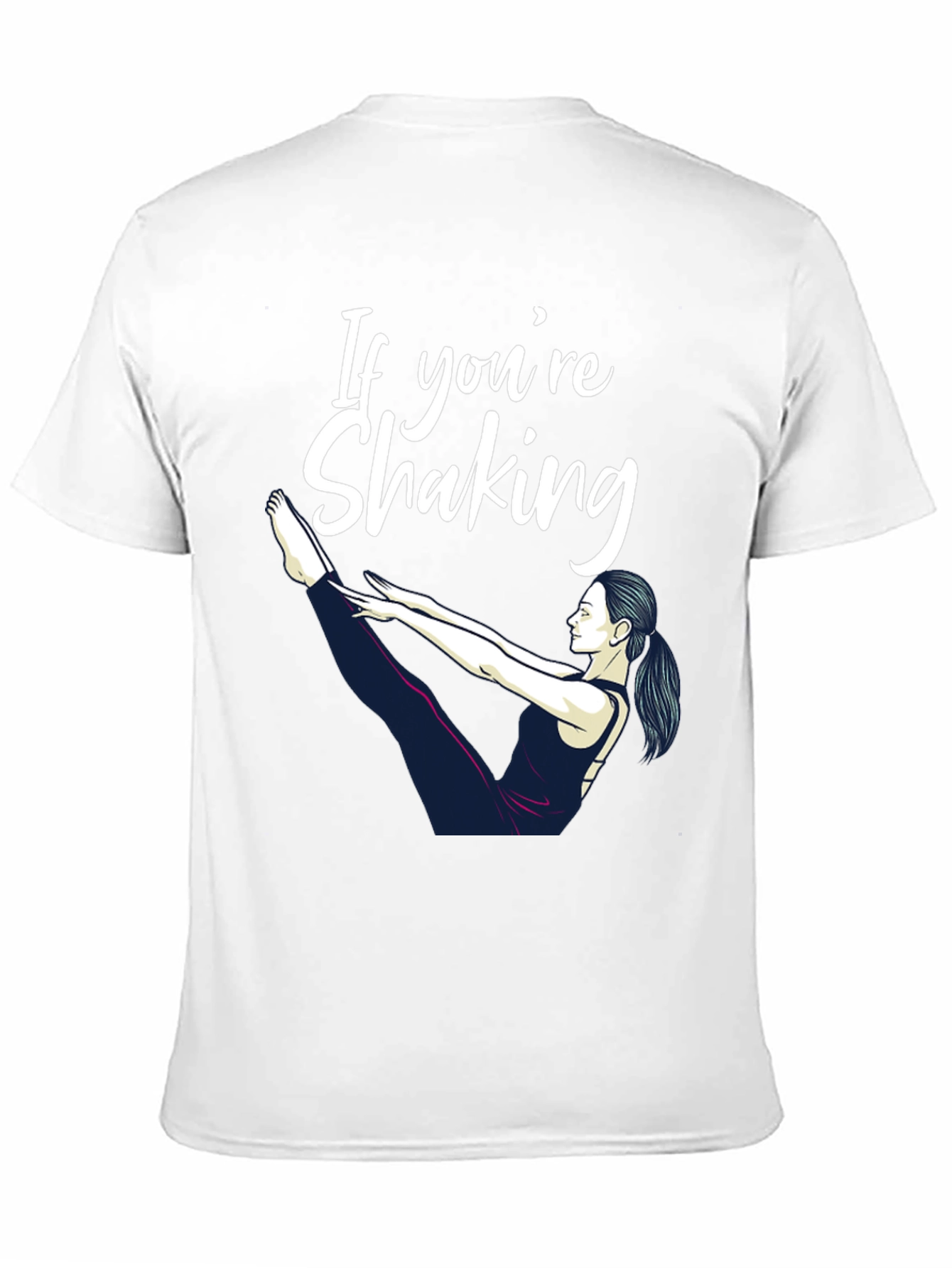 Yoga Shaking Graphic Tee - Workout T-Shirt