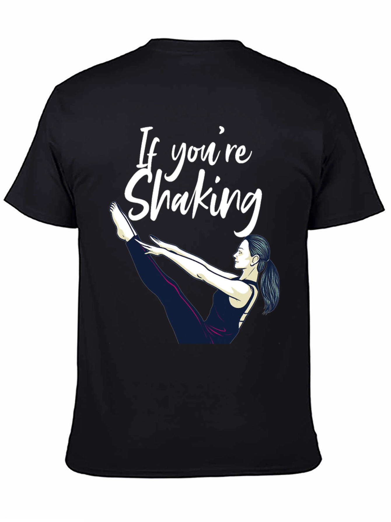 Yoga Shaking Graphic Tee - Workout T-Shirt