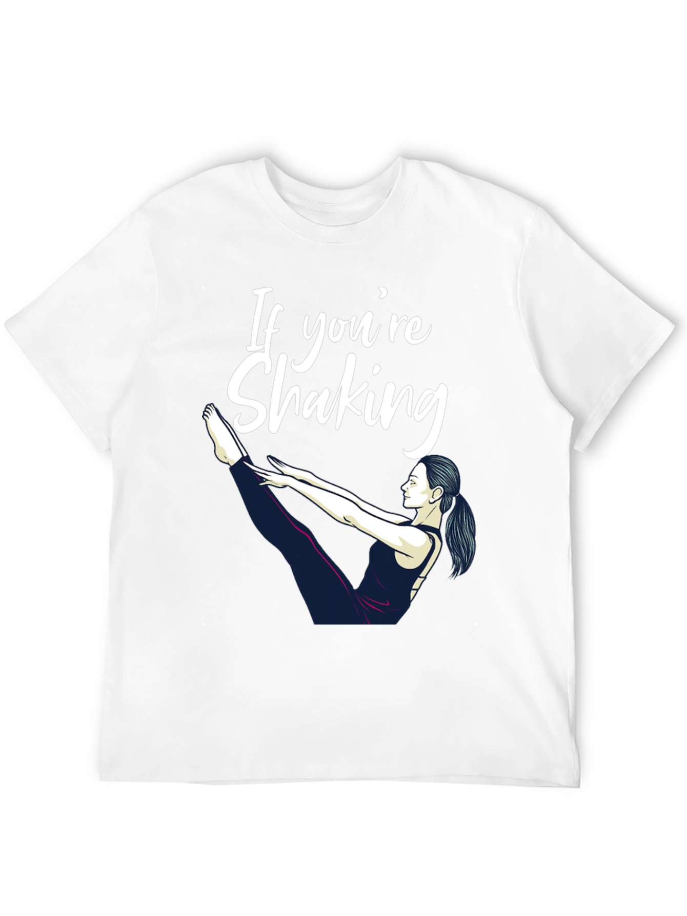 Yoga Shaking Graphic Tee - Workout T-Shirt