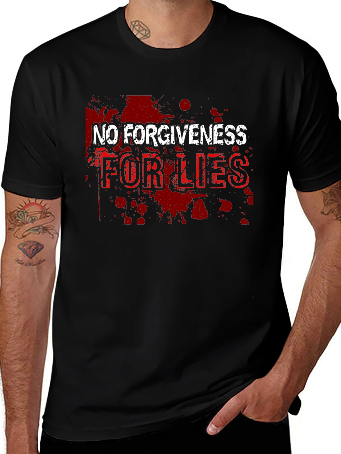 No Forgiveness for Lies Graphic T-Shirt