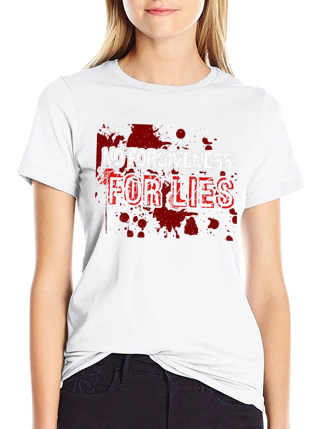 No Forgiveness for Lies Graphic T-Shirt