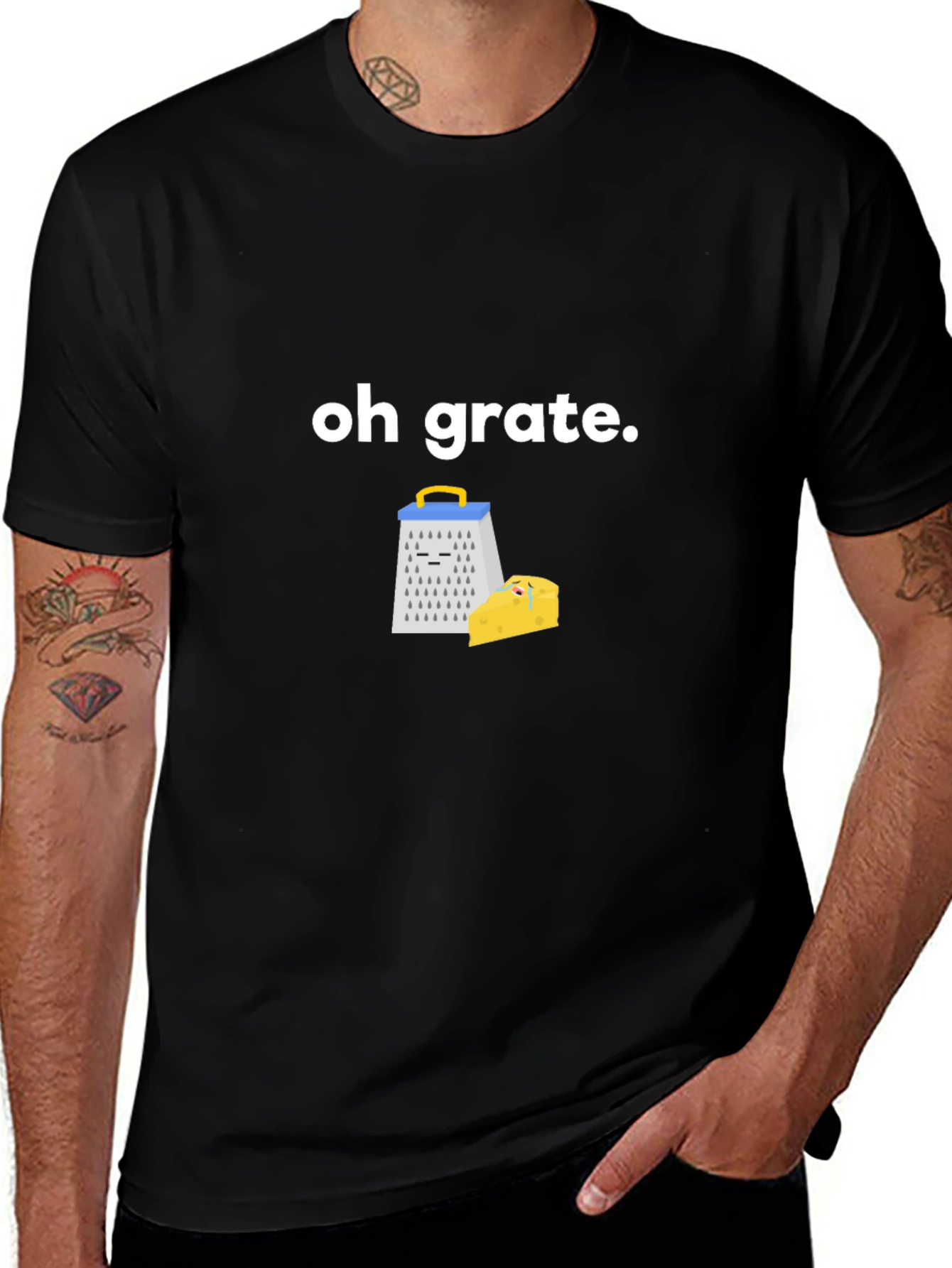 Oh Grate! Funny Cheese Grater Pun T-Shirt