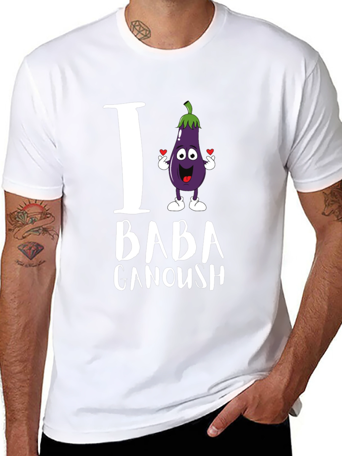 I Heart Baba Ganoush T-Shirt - Unisex Cotton Tee