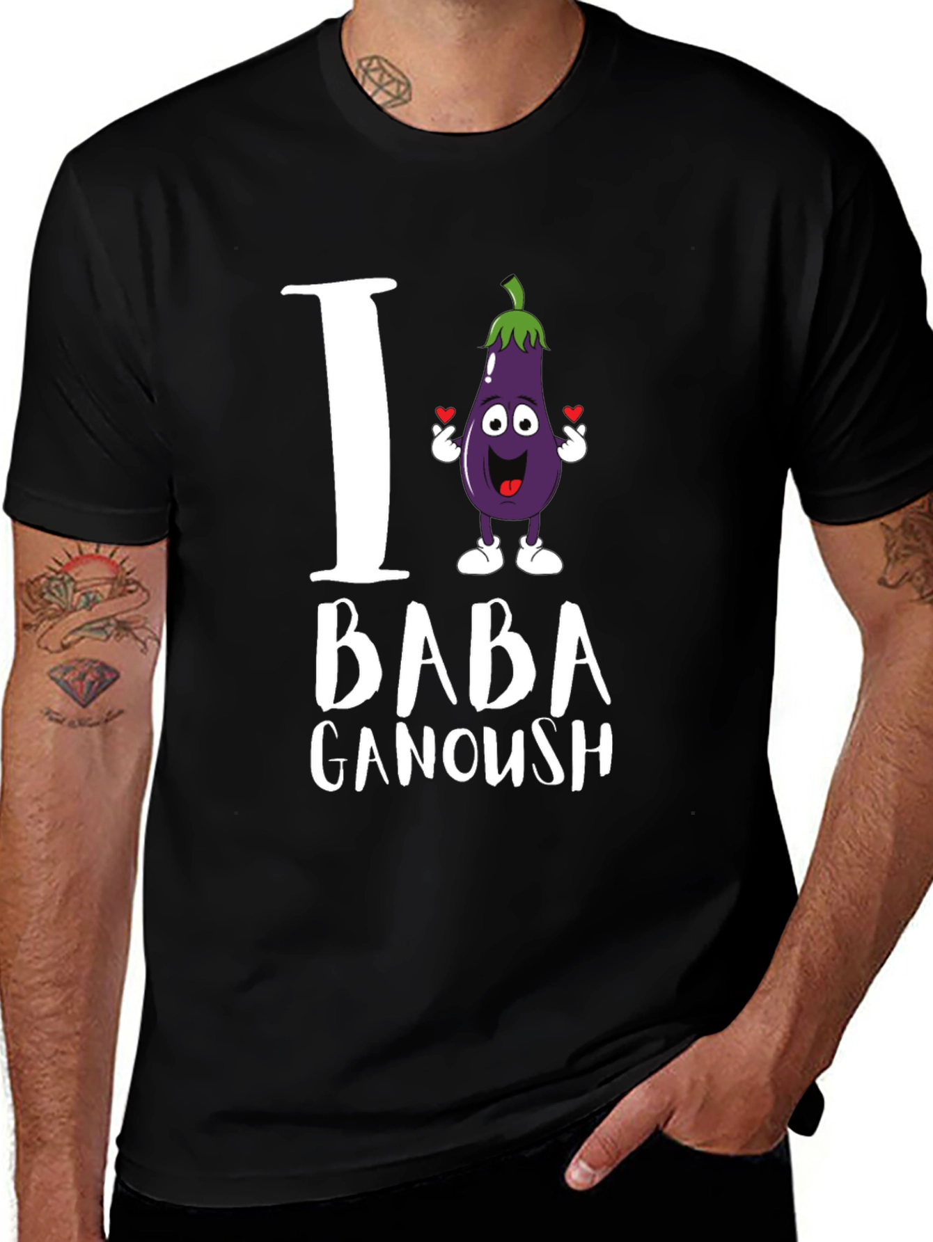 I Heart Baba Ganoush T-Shirt - Unisex Cotton Tee