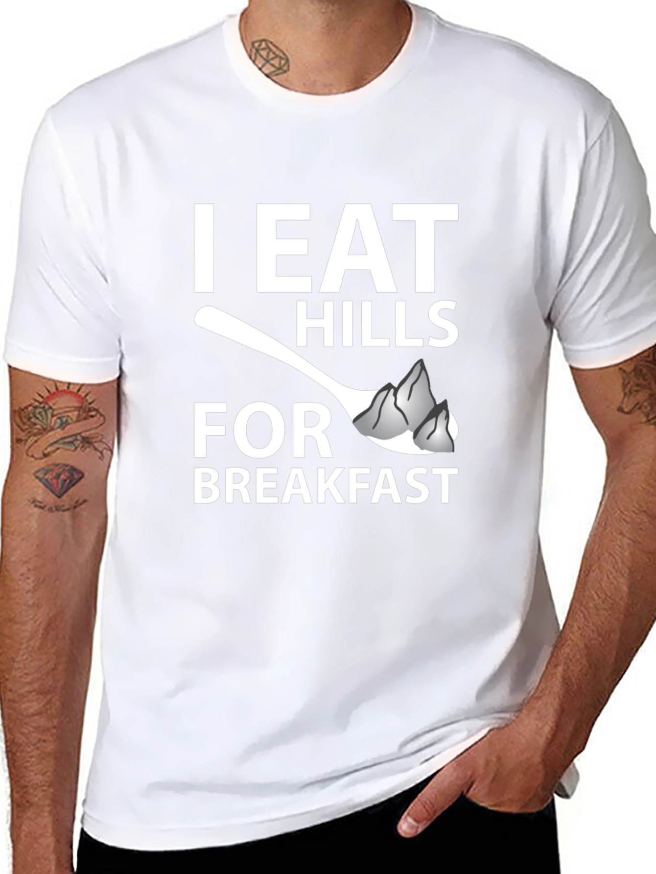 I Eat Hills For Breakfast Graphic Tee