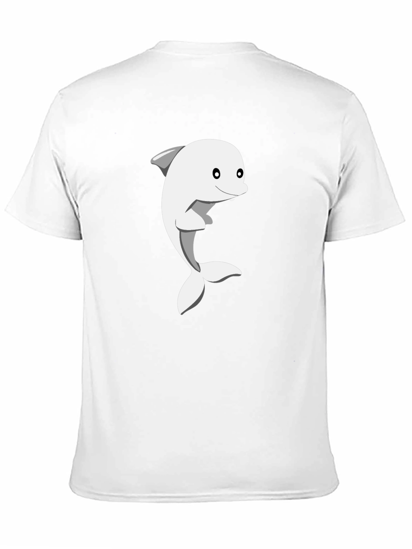 Dolphin Graphic Tee - Black Cotton Casual Shirt