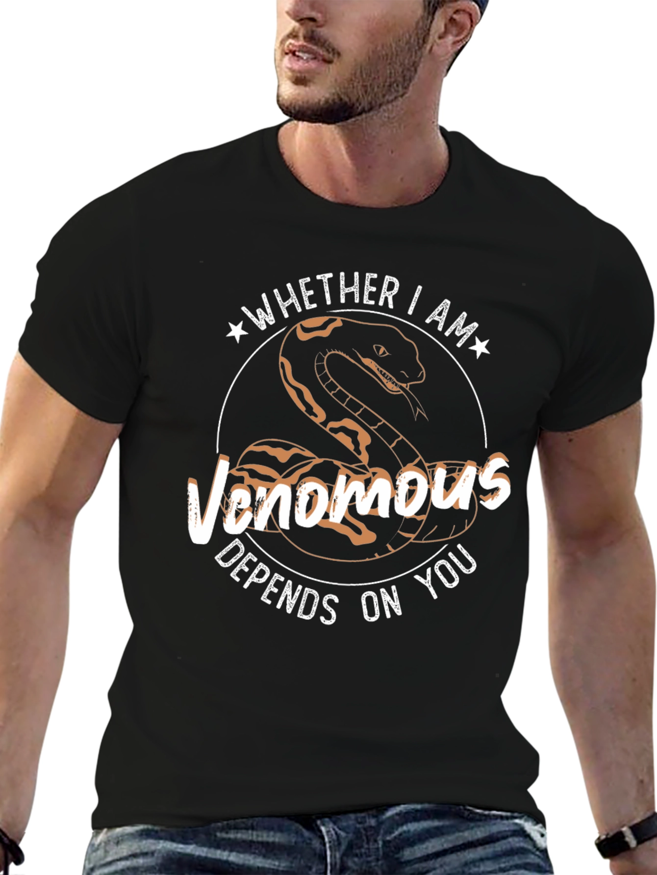 Venomous Snake Graphic T-Shirt