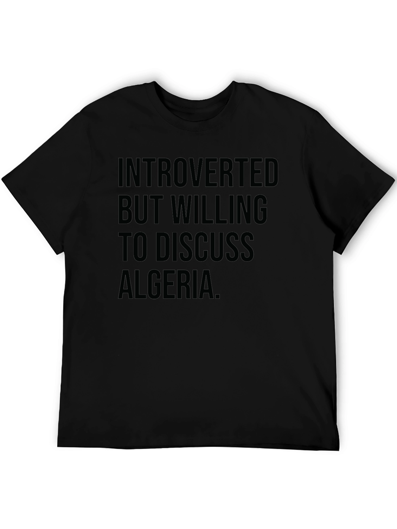 Introverted Algeria T-Shirt | Funny Graphic Tee