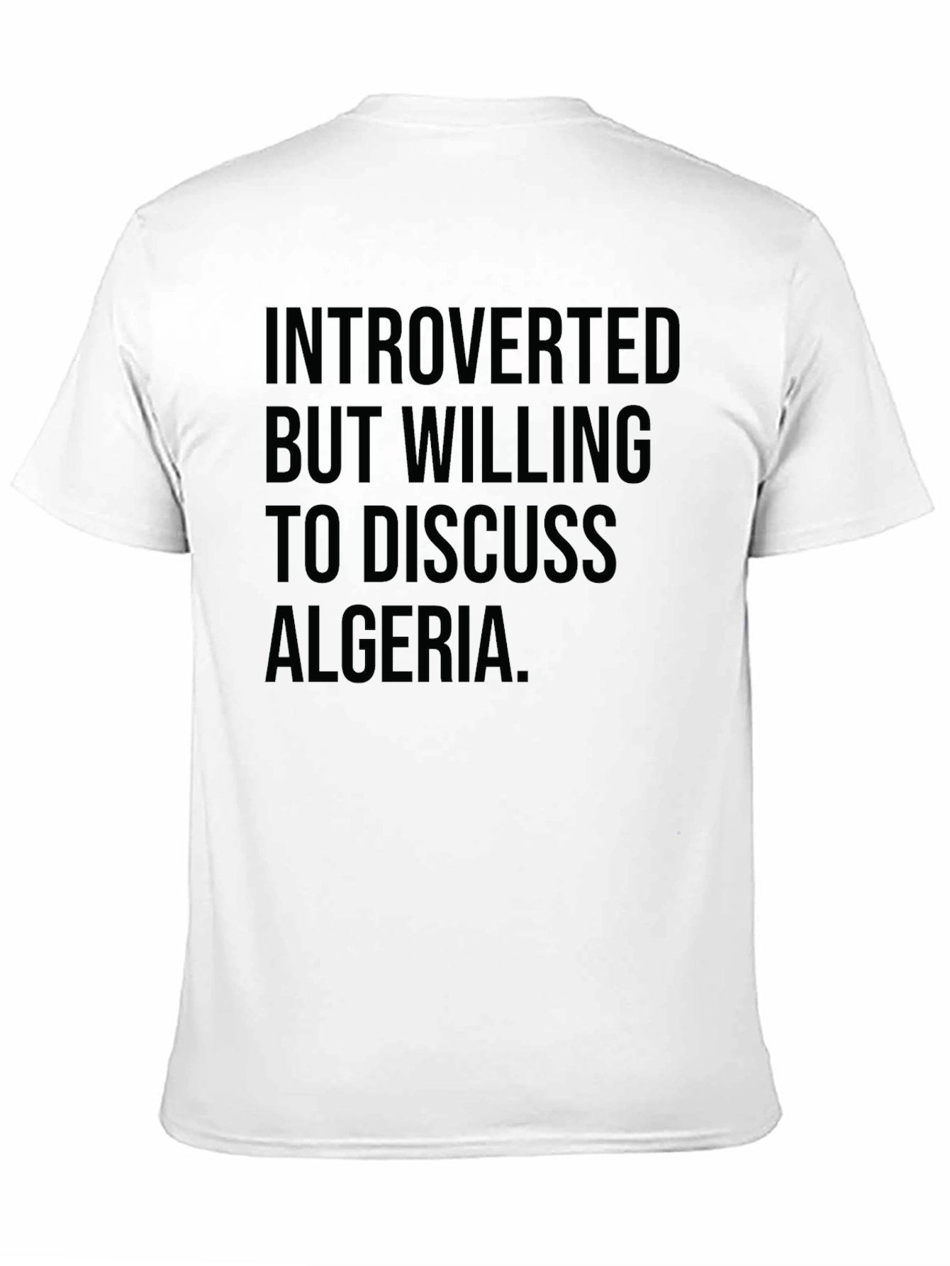 Introverted Algeria T-Shirt | Funny Graphic Tee