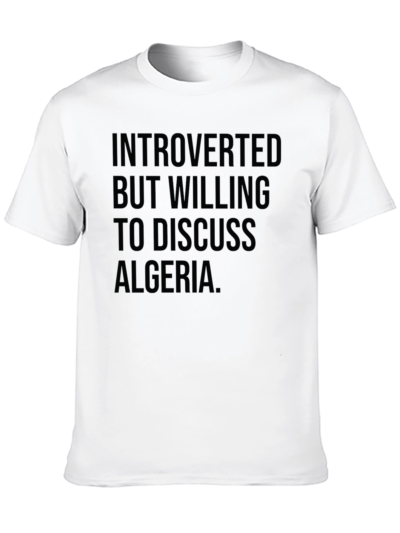 Introverted Algeria T-Shirt | Funny Graphic Tee