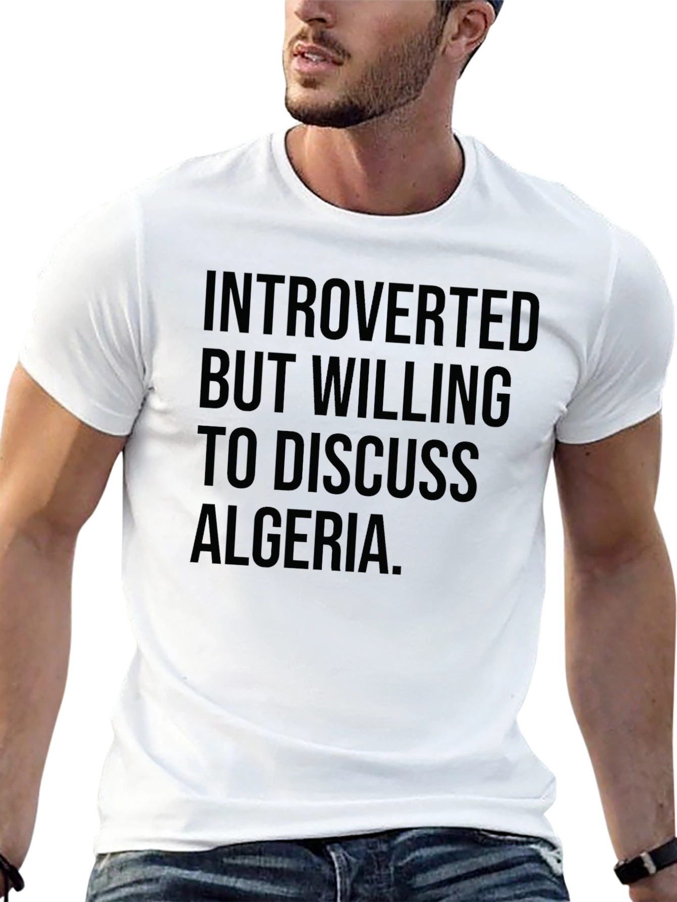 Introverted Algeria T-Shirt | Funny Graphic Tee