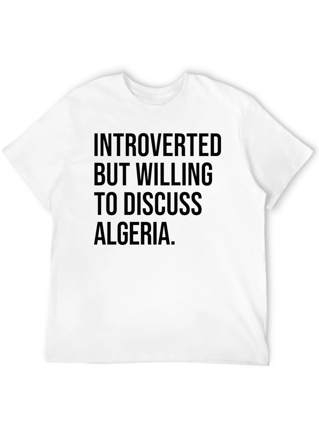 Introverted Algeria T-Shirt | Funny Graphic Tee