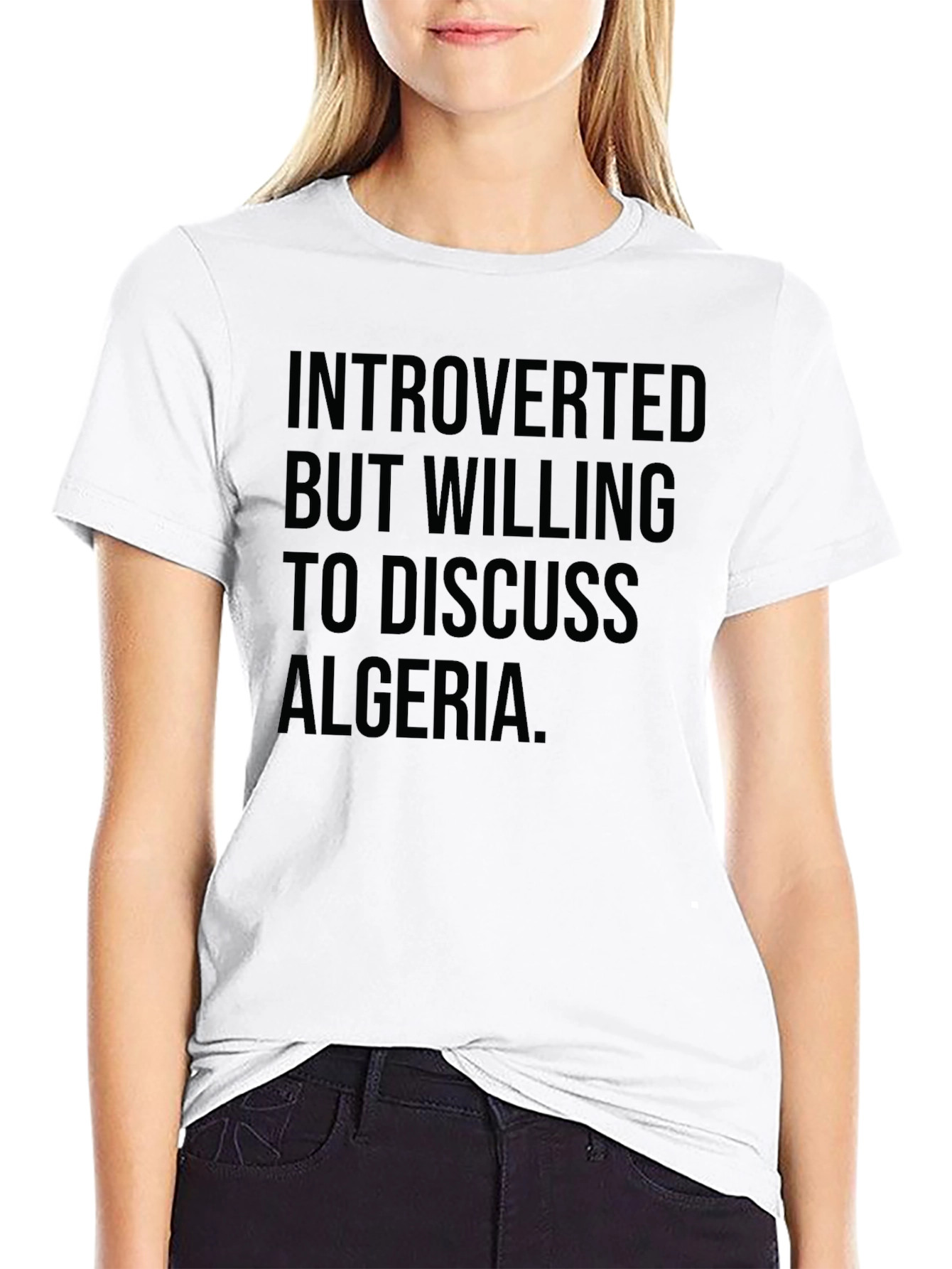 Introverted Algeria T-Shirt | Funny Graphic Tee