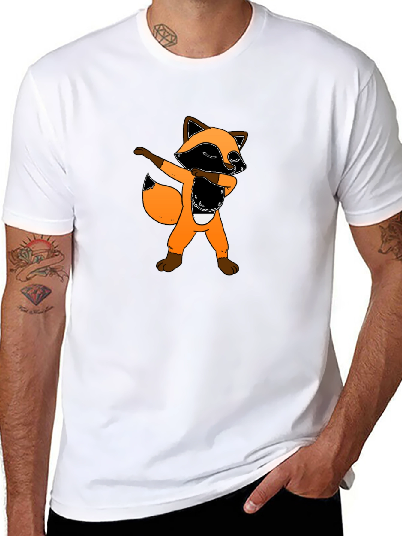 Dabbing Raccoon T-Shirt - Fun & Stylish