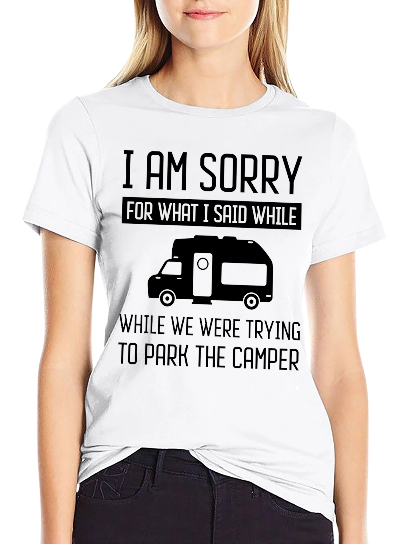 Funny Camper T-Shirt - RV Parking Apology Tee