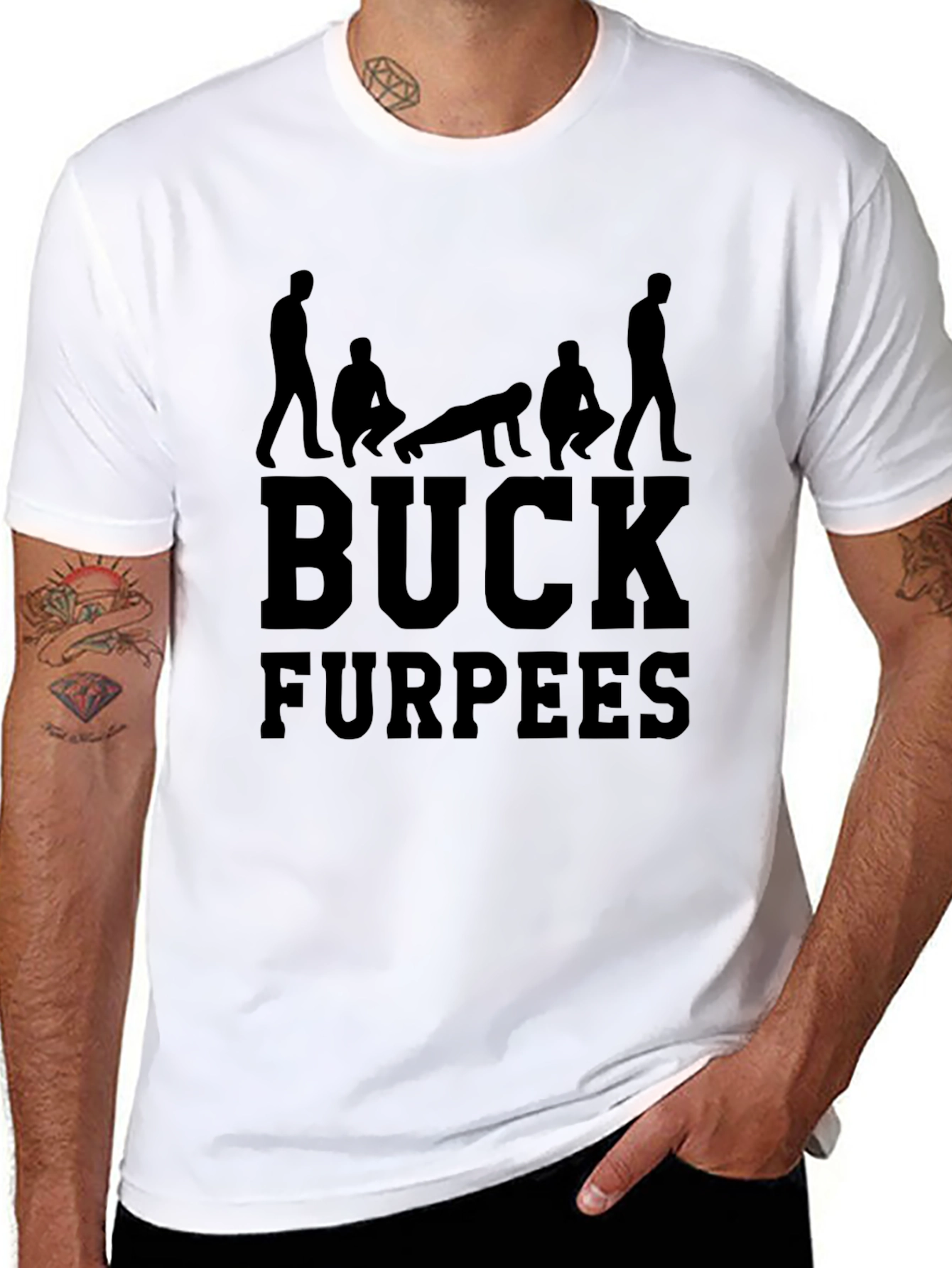Buck Furpees Black Graphic T-Shirt