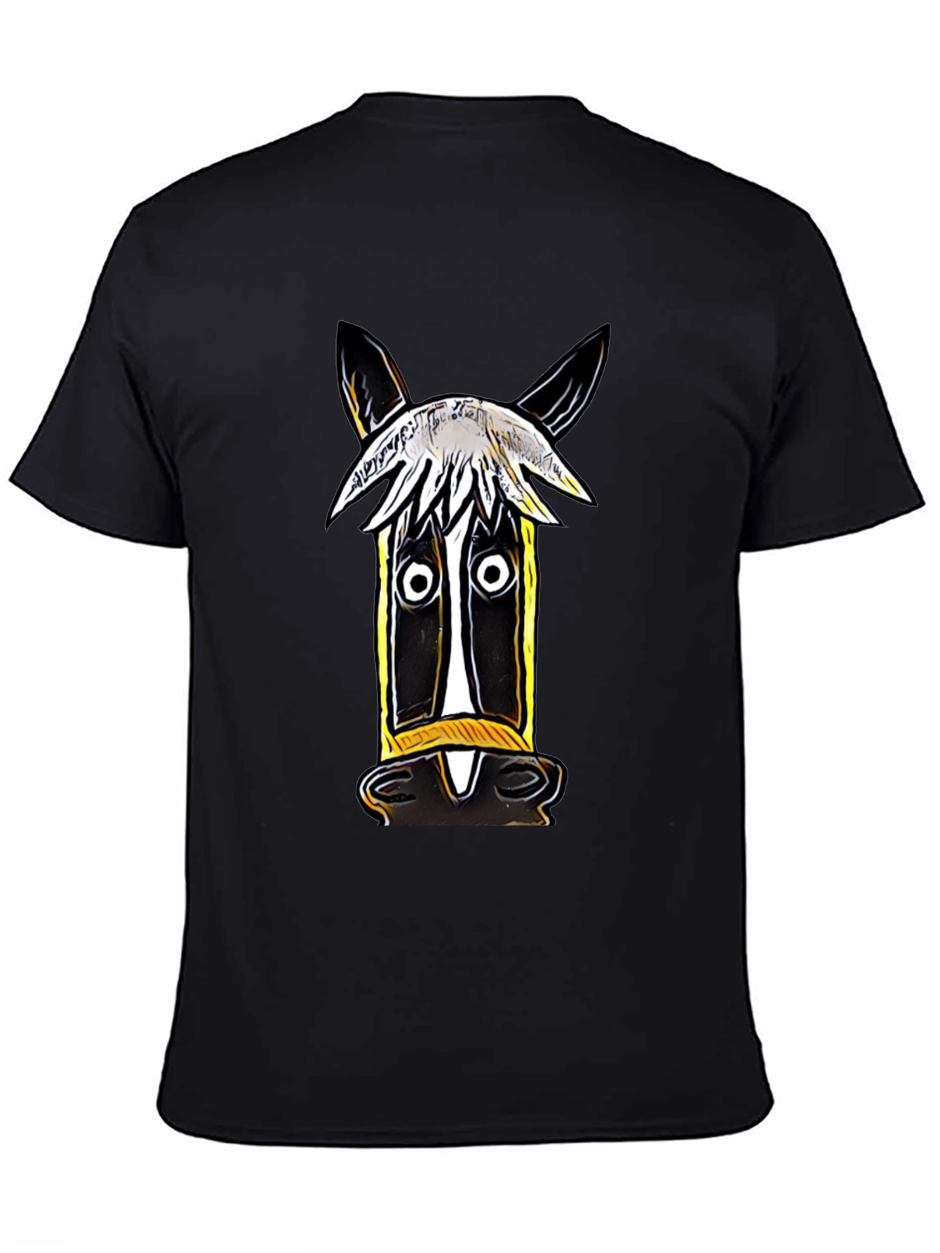 Whimsical Horse Graphic Tee - Artistic Style