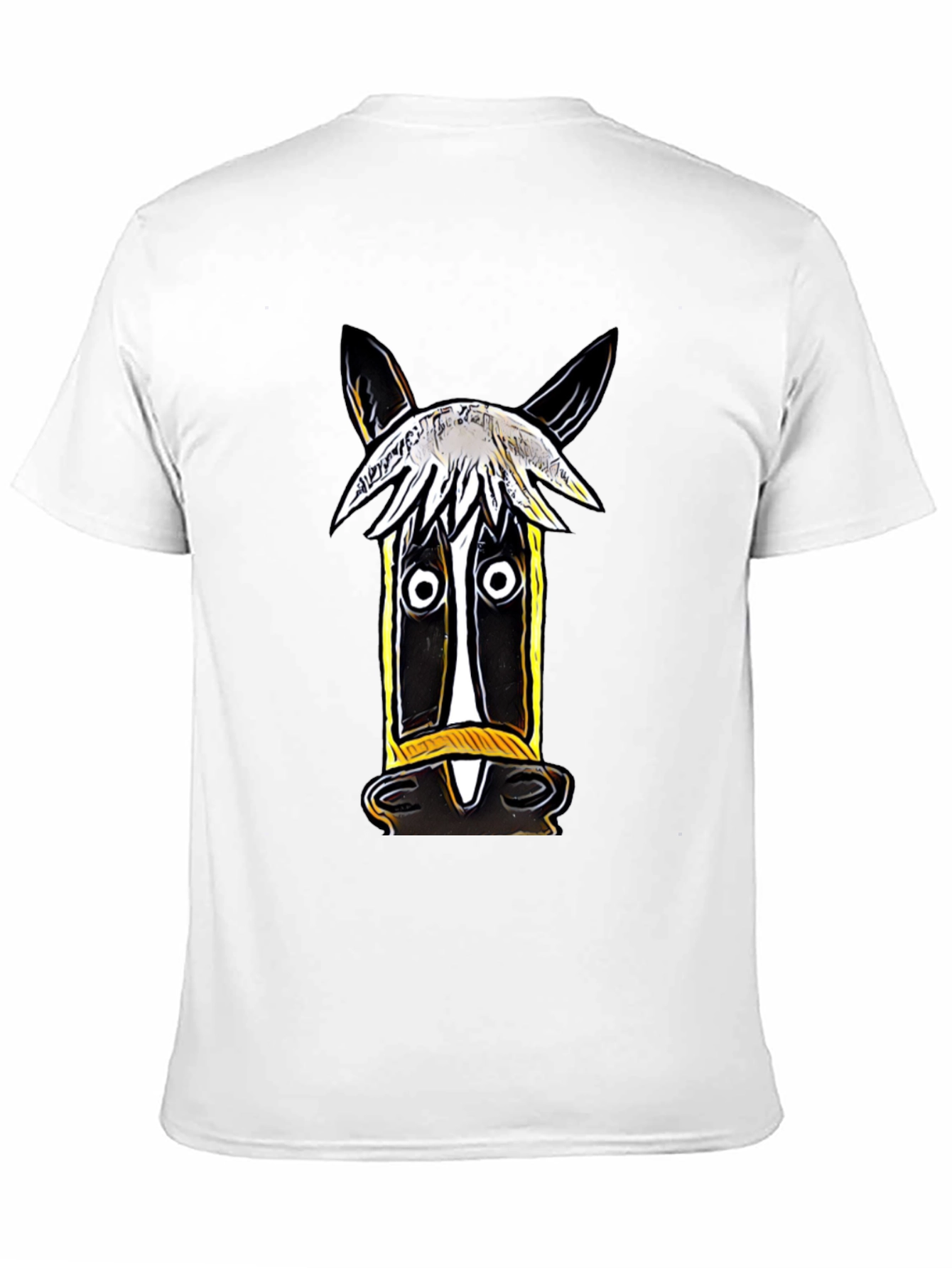 Whimsical Horse Graphic Tee - Artistic Style