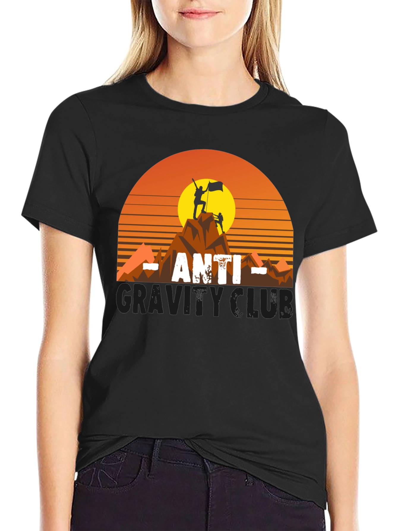 Anti-Gravity Club Tee - Mountain Climber Graphic