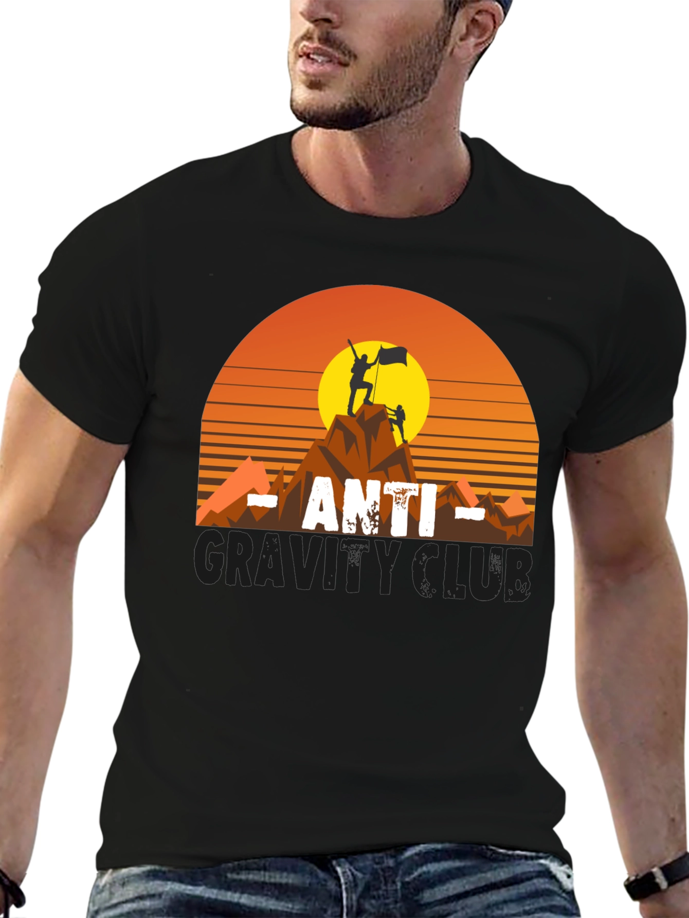 Anti-Gravity Club Tee - Mountain Climber Graphic