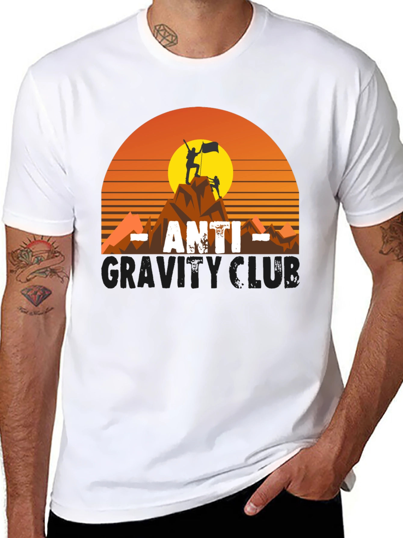 Anti-Gravity Club Tee - Mountain Climber Graphic