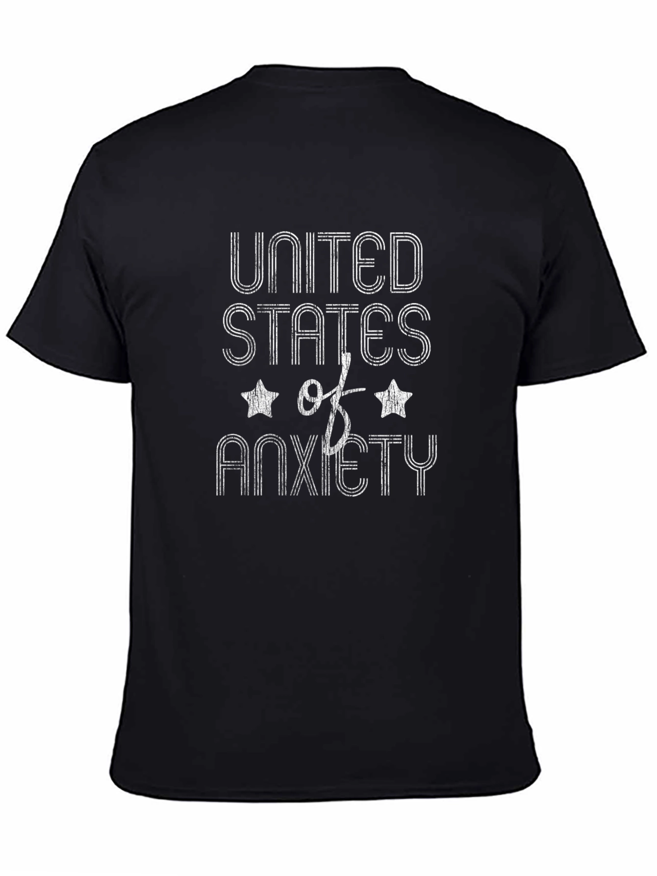 United States of Anxiety Graphic T-Shirt - Black