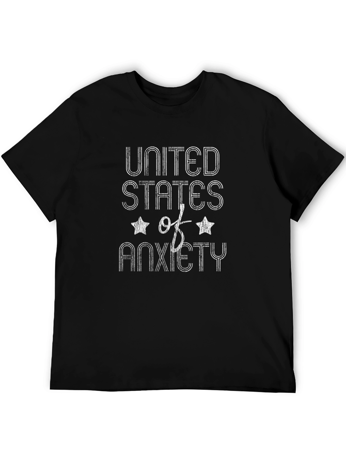 United States of Anxiety Graphic T-Shirt - Black