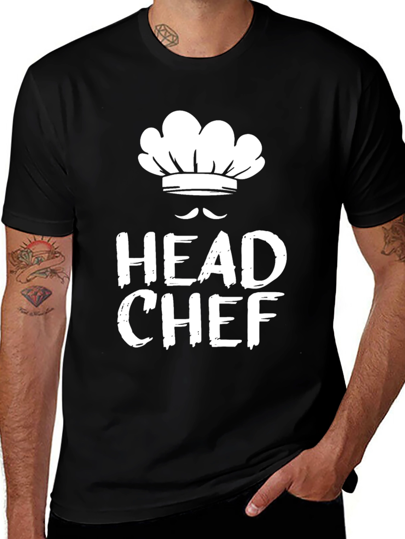 Head Chef Graphic T-Shirt - Black Casual Tee