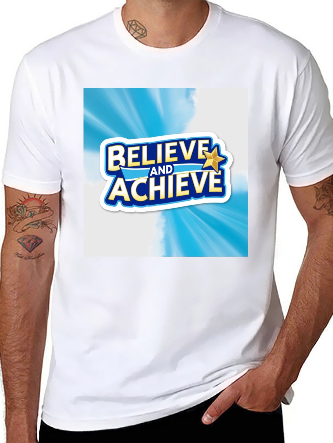 Believe and Achieve Graphic T-Shirt