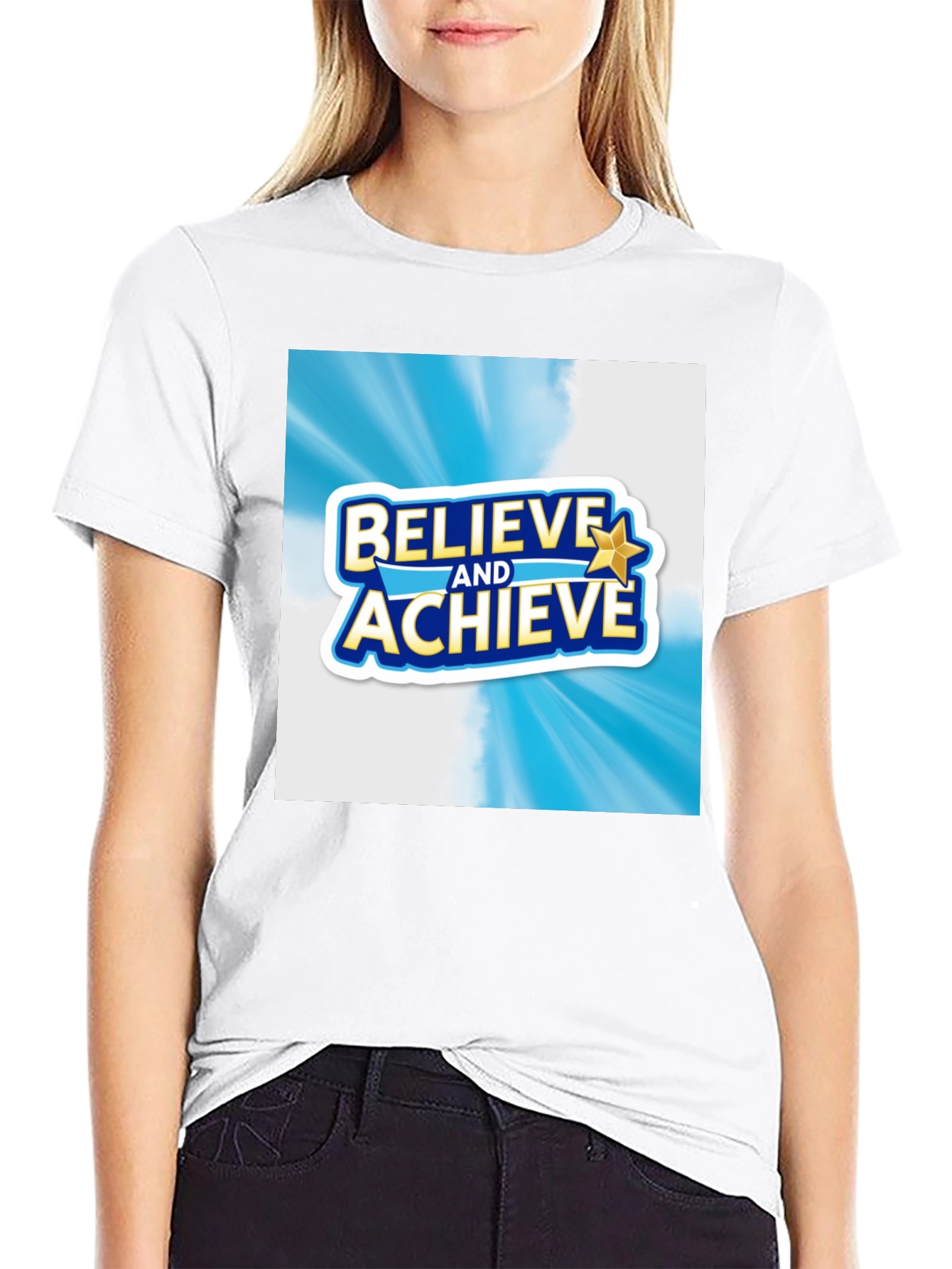 Believe and Achieve Graphic T-Shirt