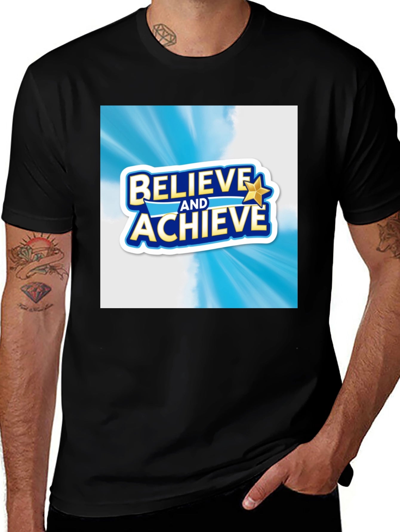 Believe and Achieve Graphic T-Shirt
