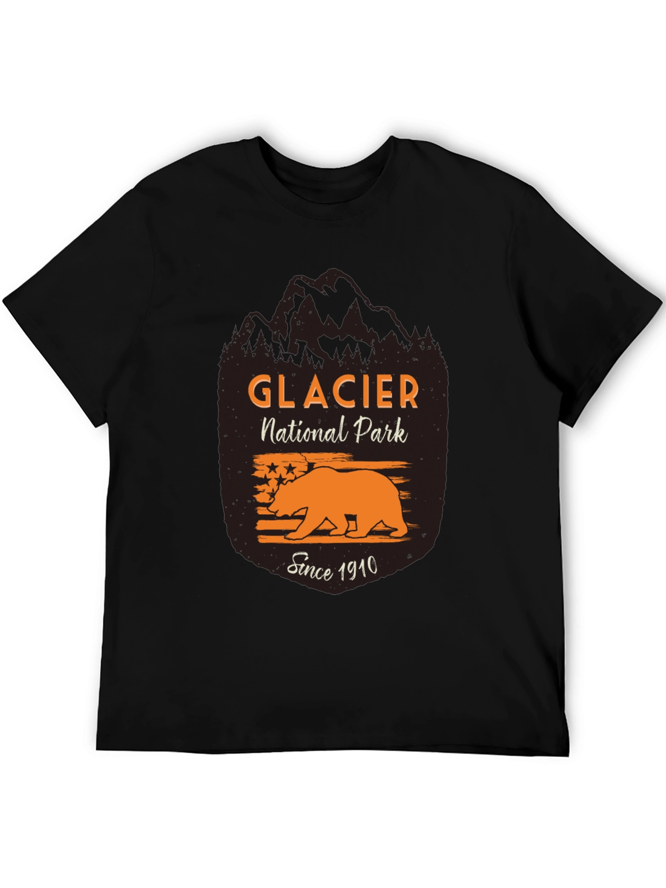 Glacier National Park Graphic Tee - Bear Design