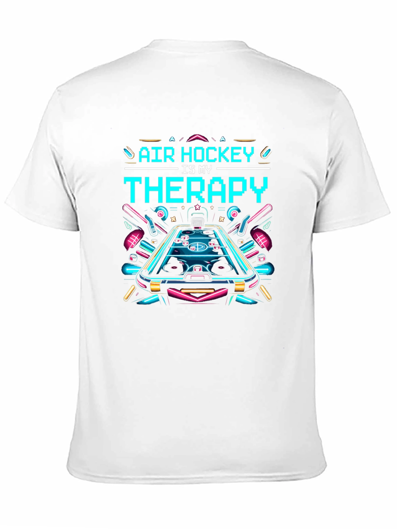 Air Hockey Therapy T-Shirt - Cool Graphic Tee