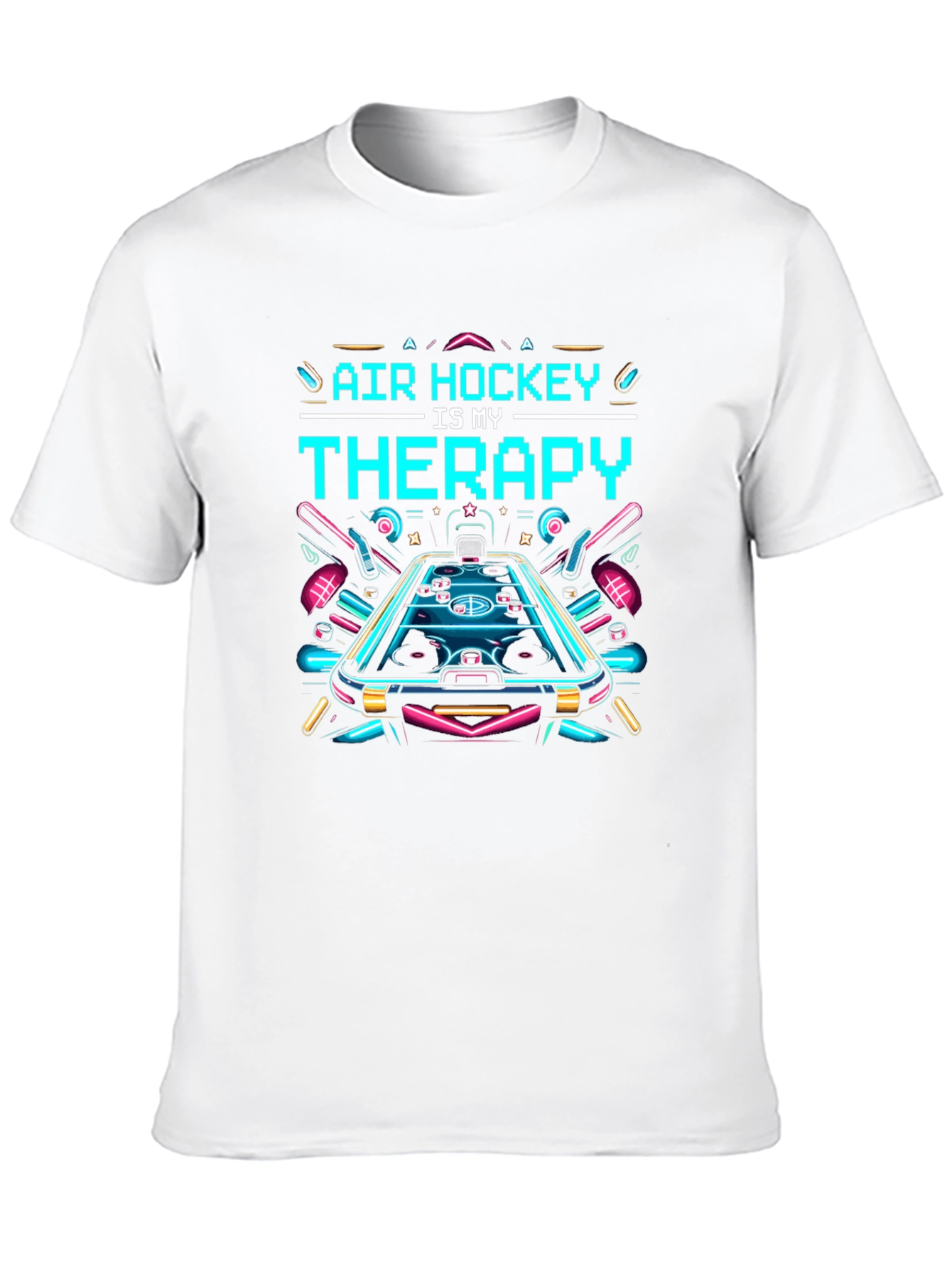 Air Hockey Therapy T-Shirt - Cool Graphic Tee