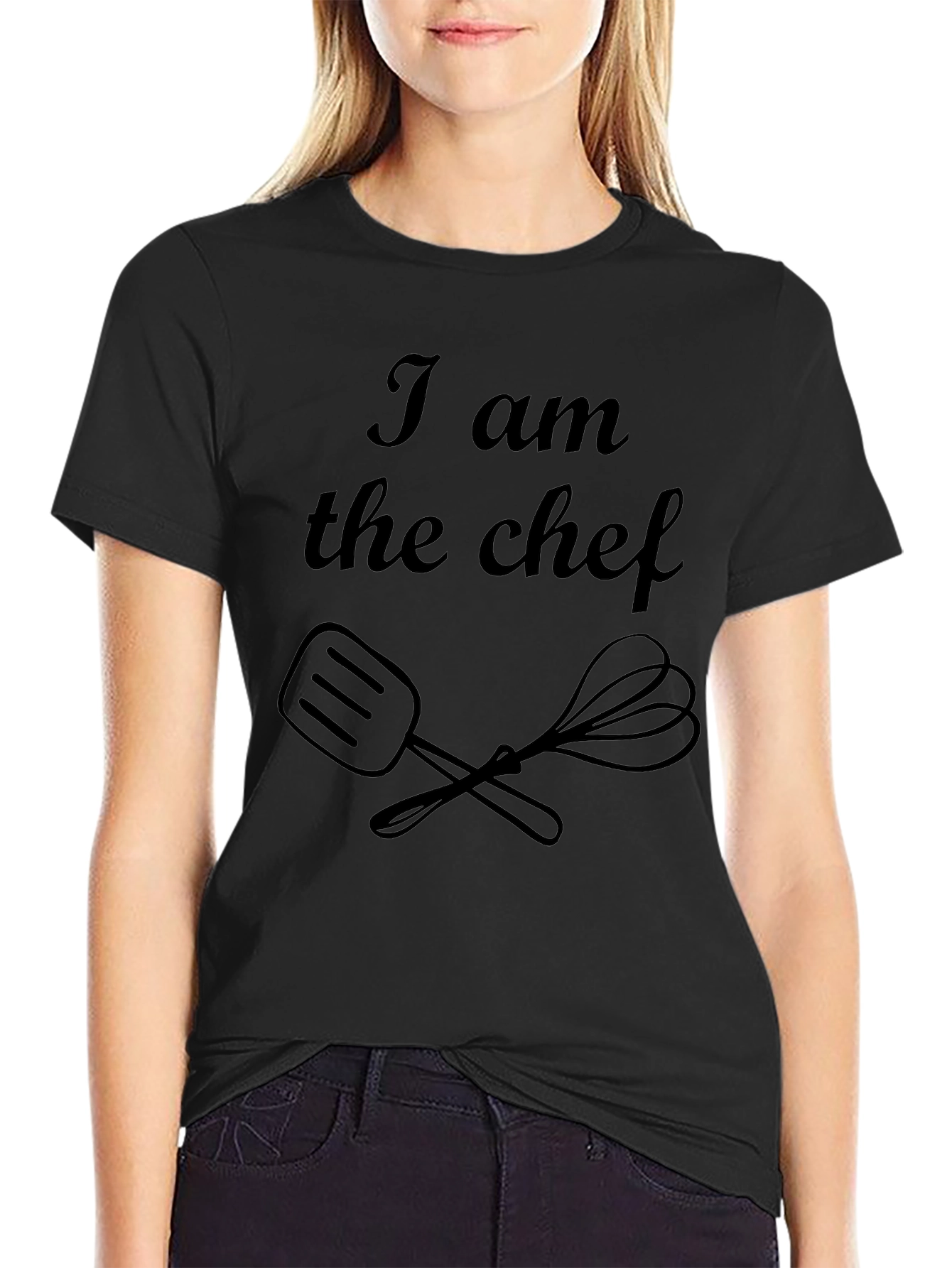 I Am The Chef Black T-Shirt