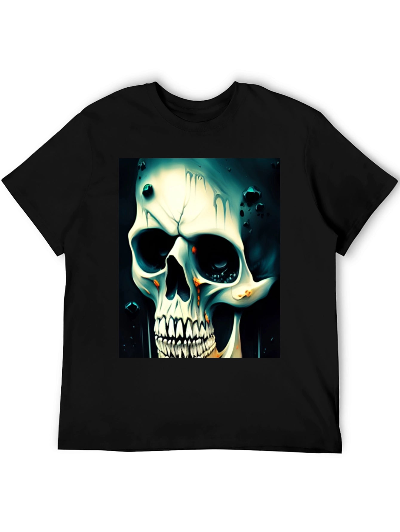 Skull Graphic Tee - Edgy Style