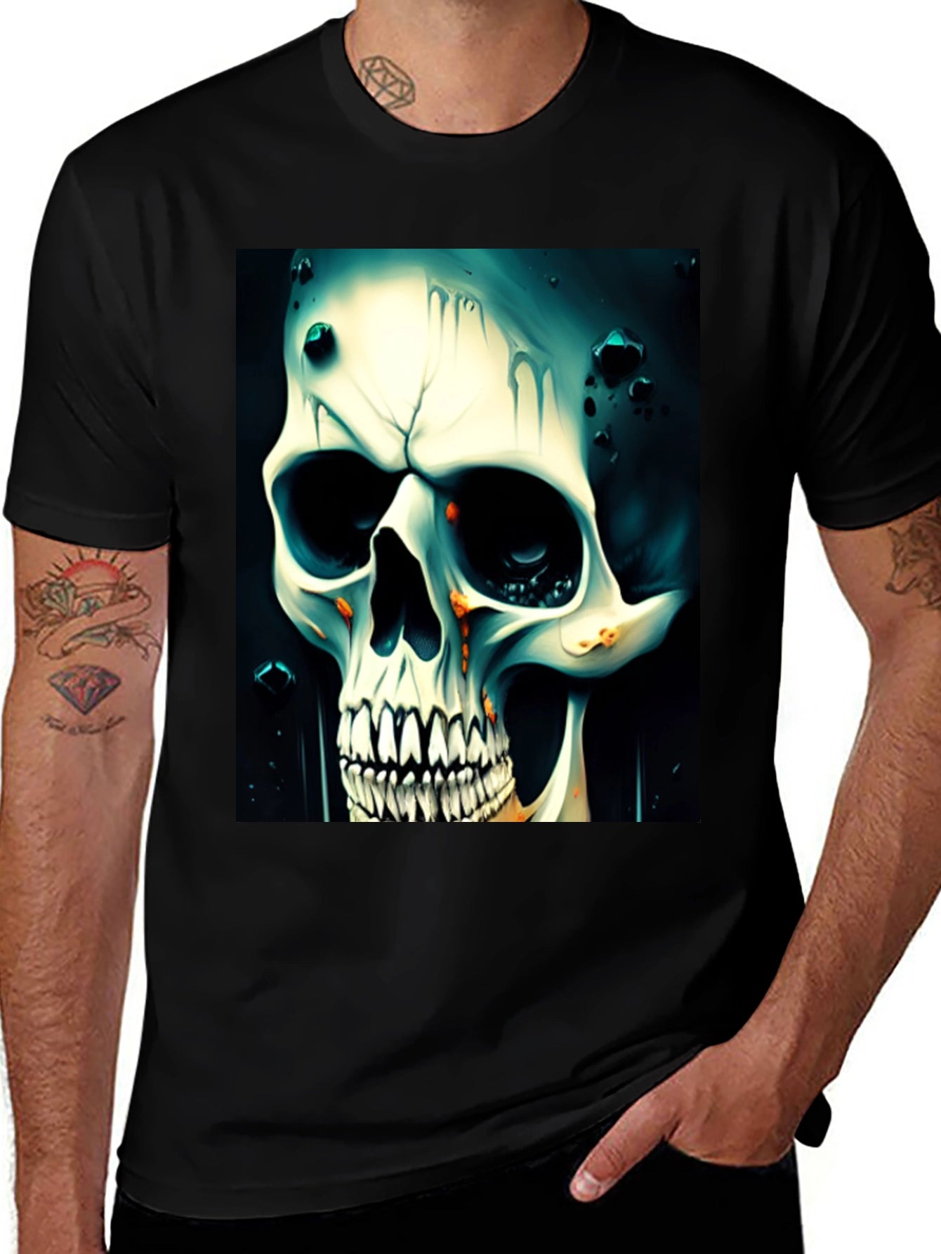 Skull Graphic Tee - Edgy Style