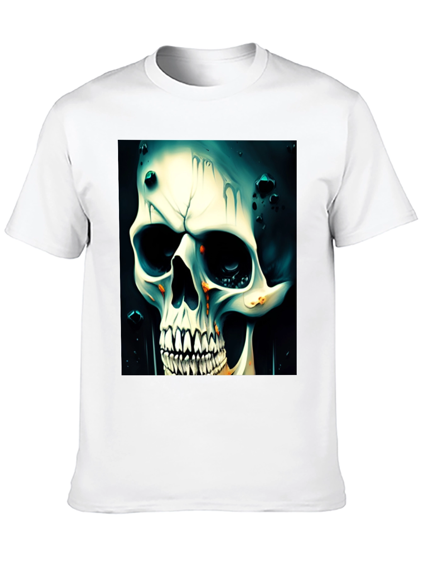 Skull Graphic Tee - Edgy Style