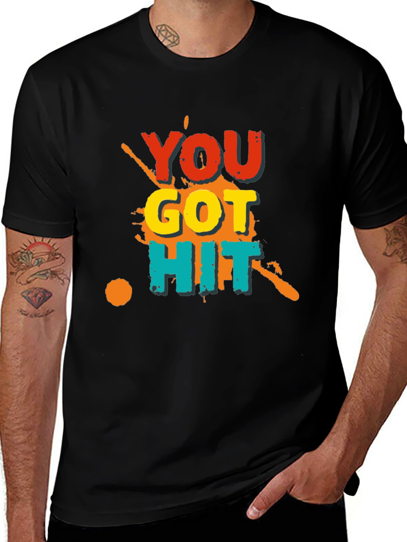 You Got Hit Graphic Tee - Bold Statement T-Shirt
