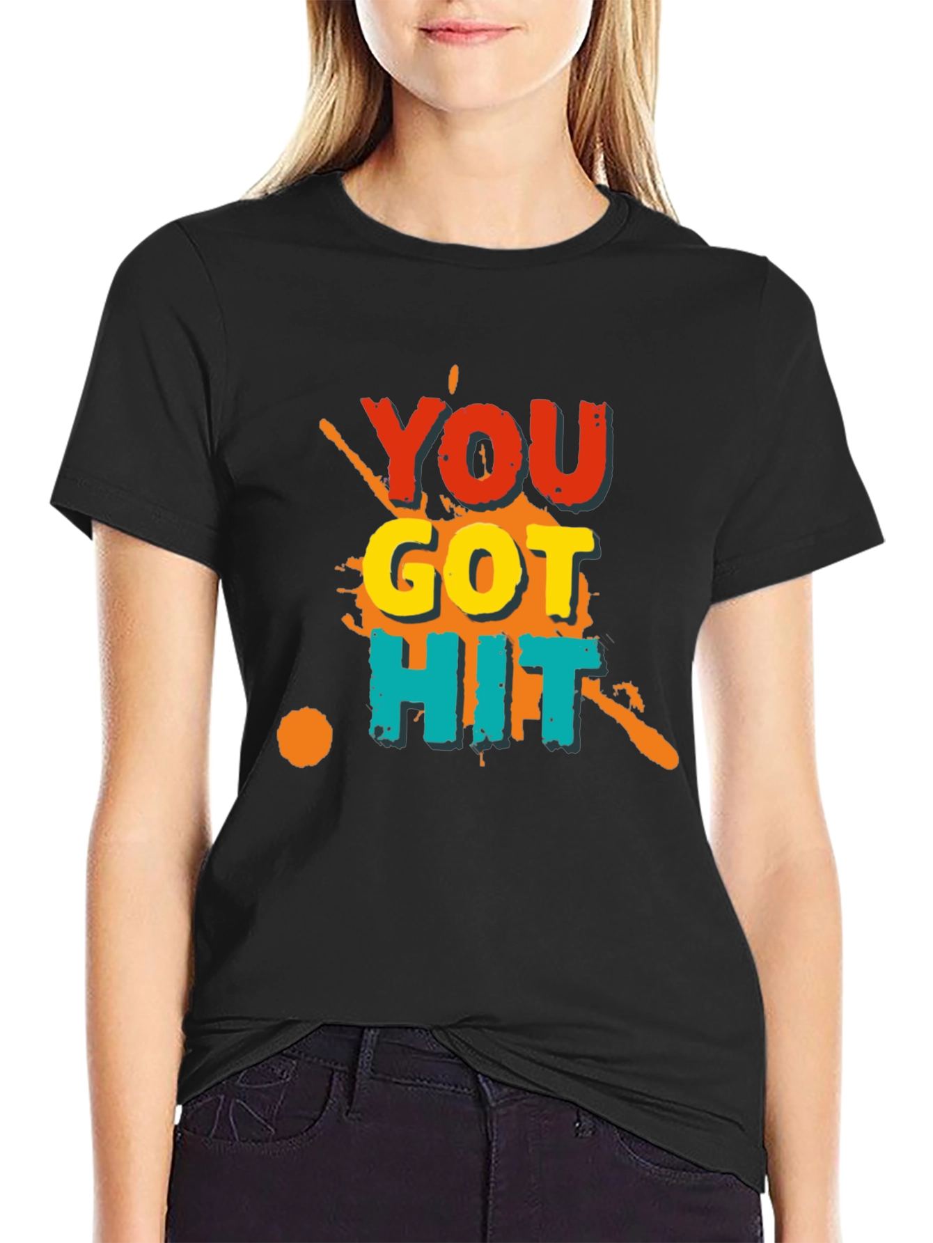 You Got Hit Graphic Tee - Bold Statement T-Shirt