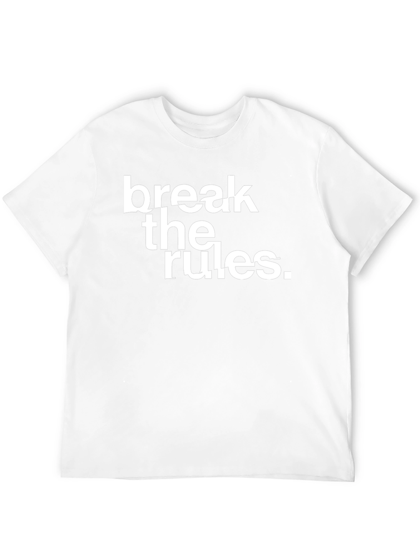 Break the Rules Black Graphic T-Shirt