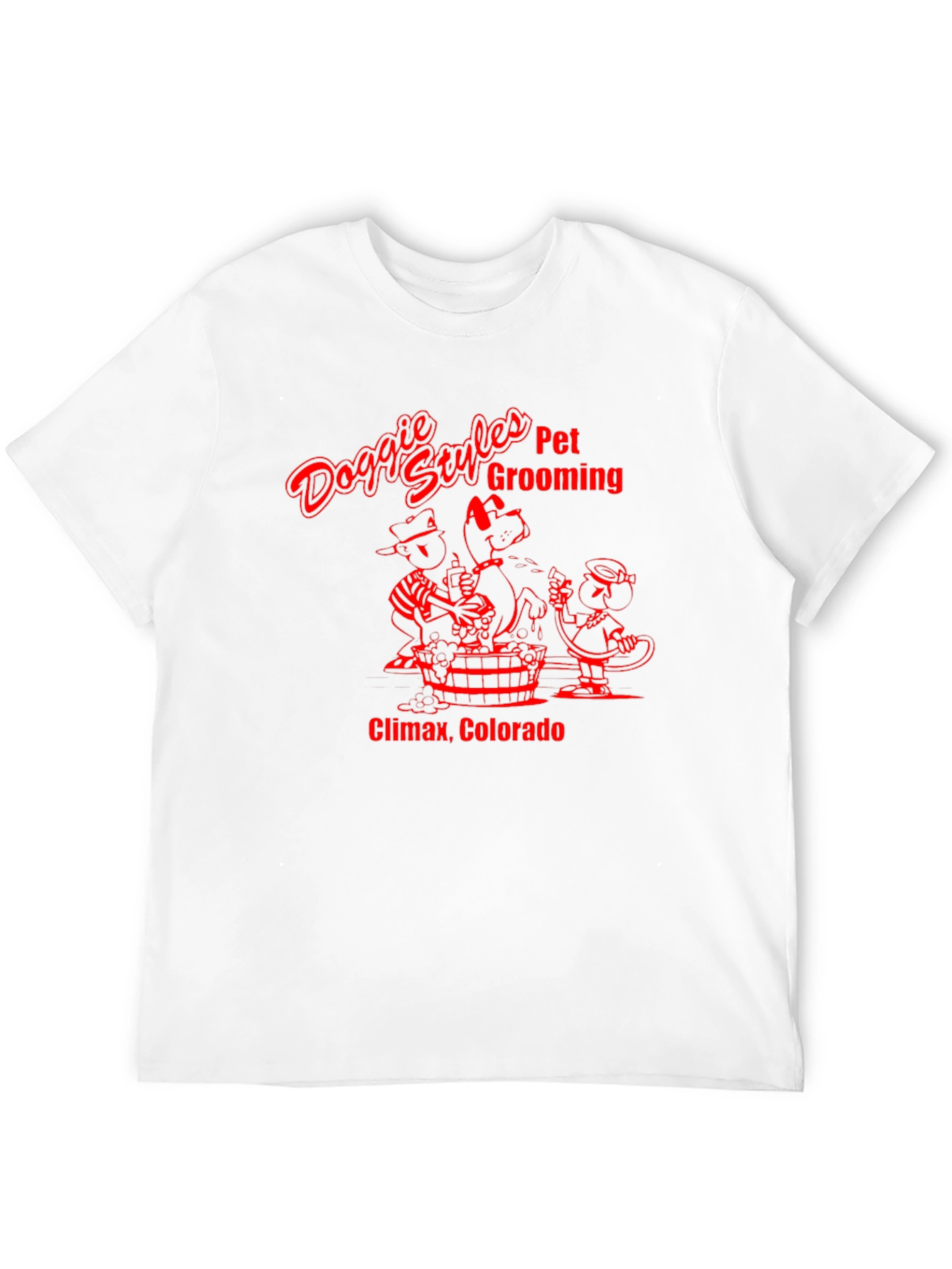Doggie Styles Pet Grooming Black T-Shirt