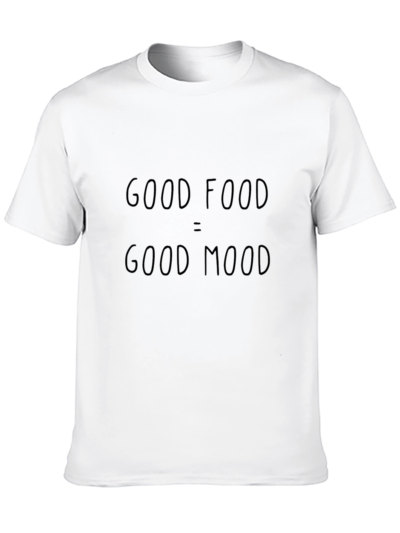 Good Food = Good Mood Black Graphic Tee