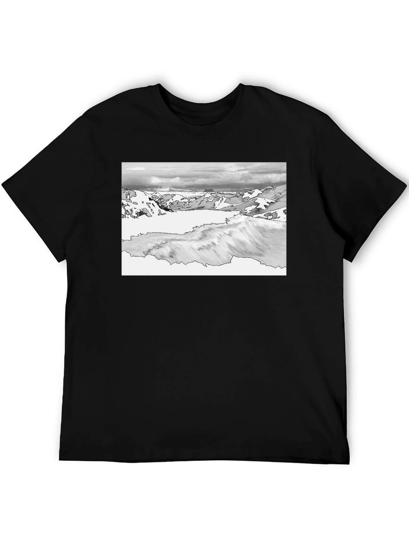 Mountain View Graphic Tee - Black