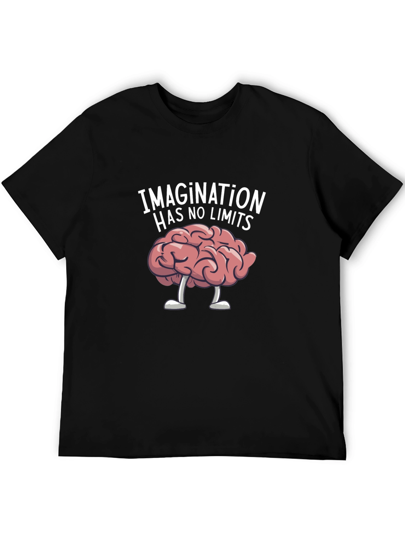 Imagination Has No Limits Brain Graphic T-Shirt