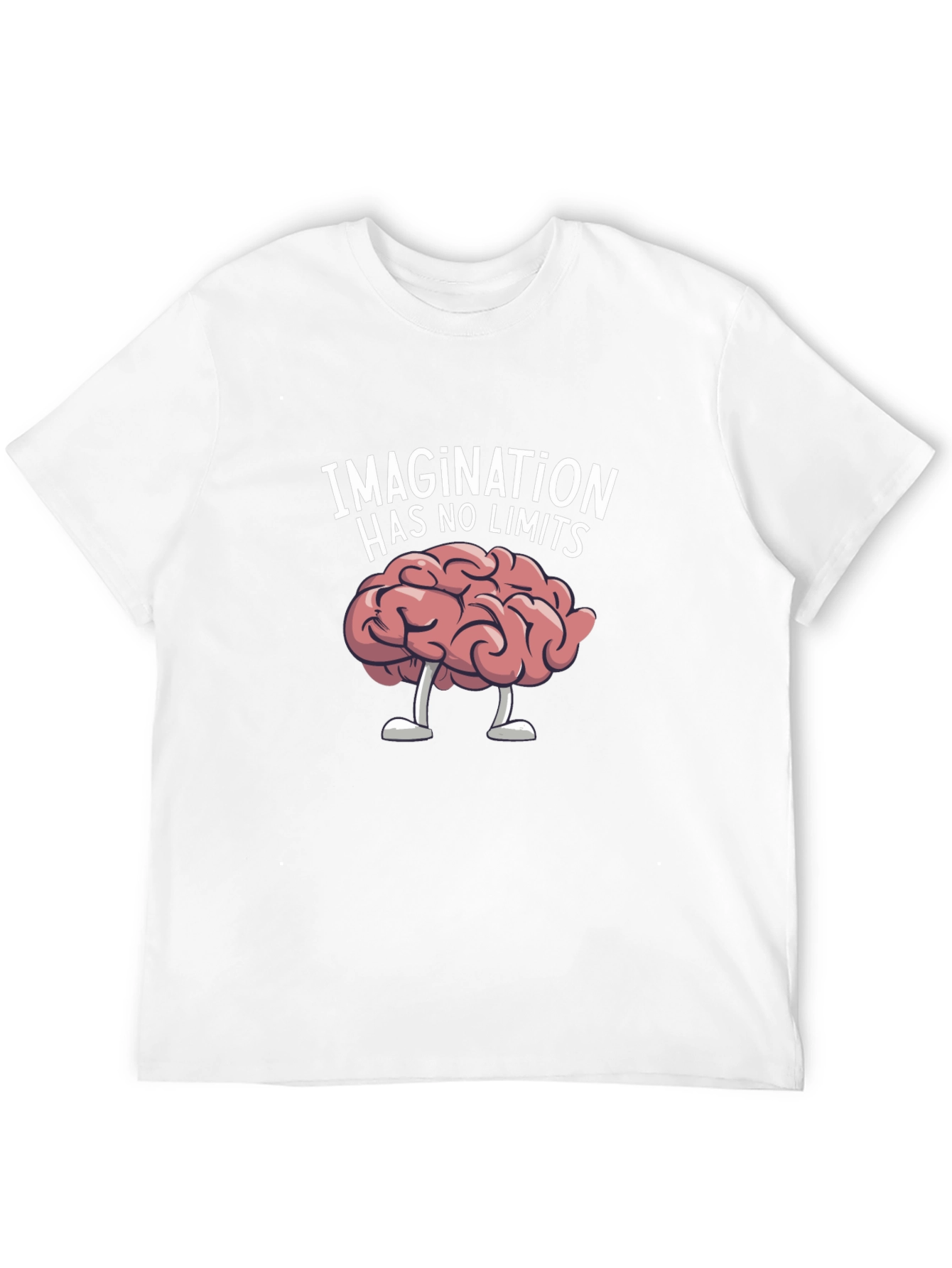 Imagination Has No Limits Brain Graphic T-Shirt